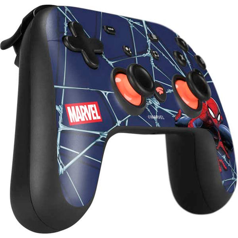 Marvel Spiderman Crawling Spiderman Google Stadia Controller Skin